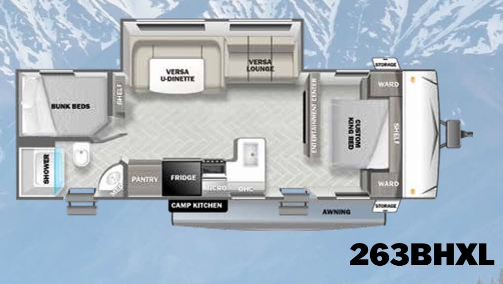 View 2023 Forest River Salem Cruise Lite 263BHXL complete specs and manufacturer brochures