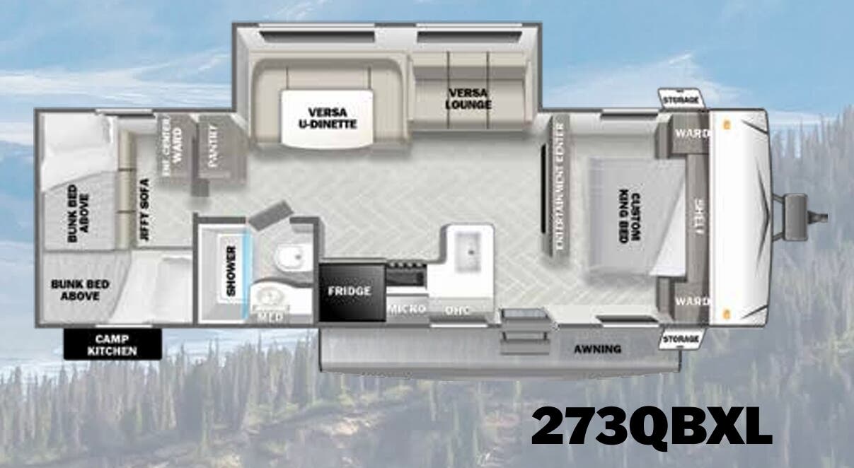 View 2023 Forest River Salem Cruise Lite 273QBXL complete specs and manufacturer brochures