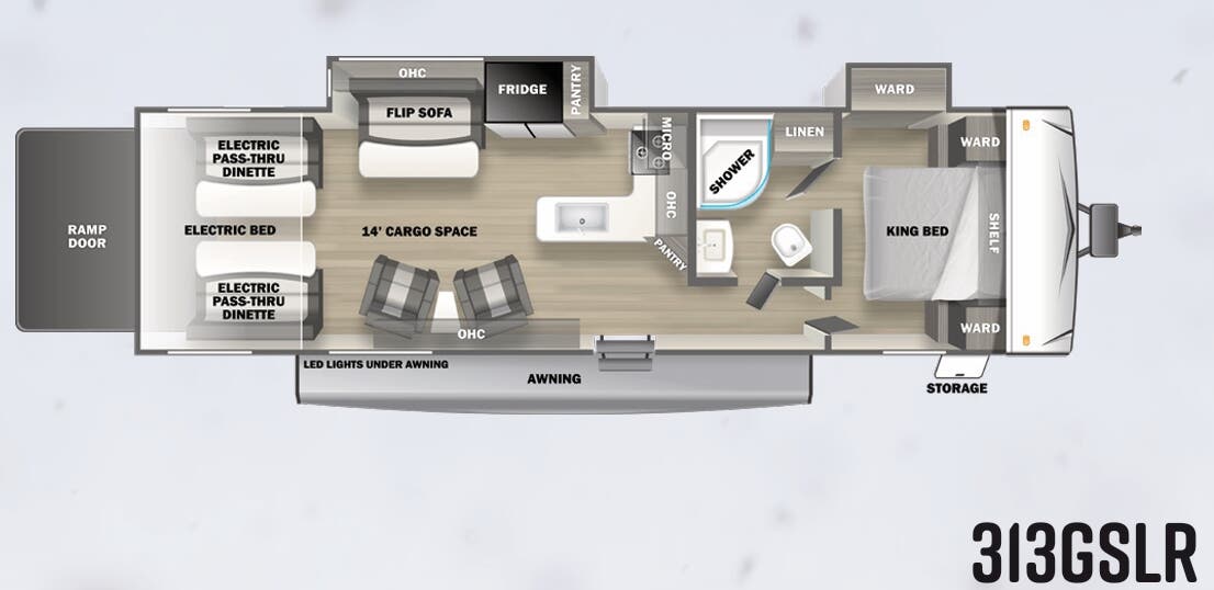 View 2023 Forest River Sandstorm SLR 313GSLR complete specs and manufacturer brochures