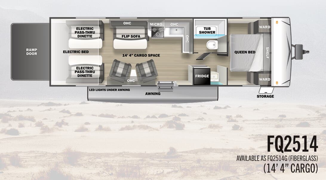 View 2023 Forest River Stealth FQ2514 complete specs and manufacturer brochures