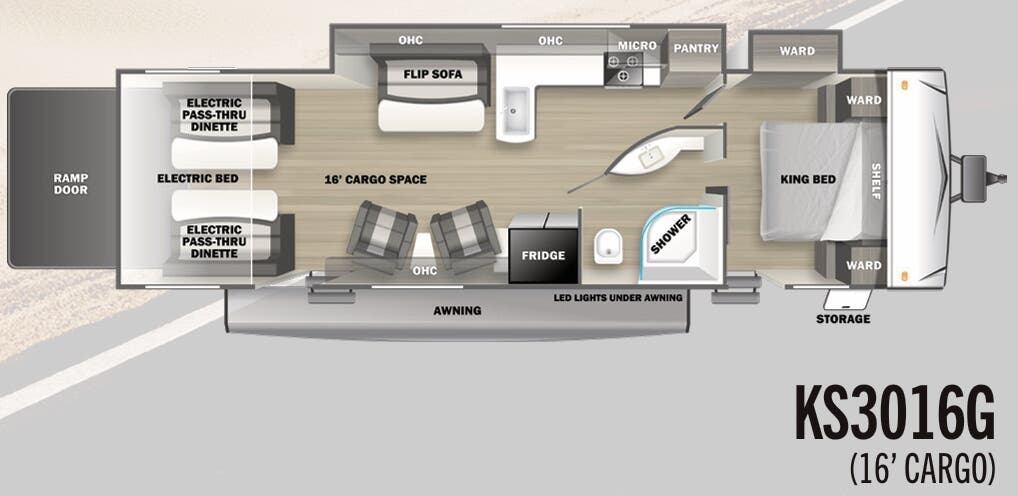 View 2023 Forest River Stealth KS3016G complete specs and manufacturer brochures