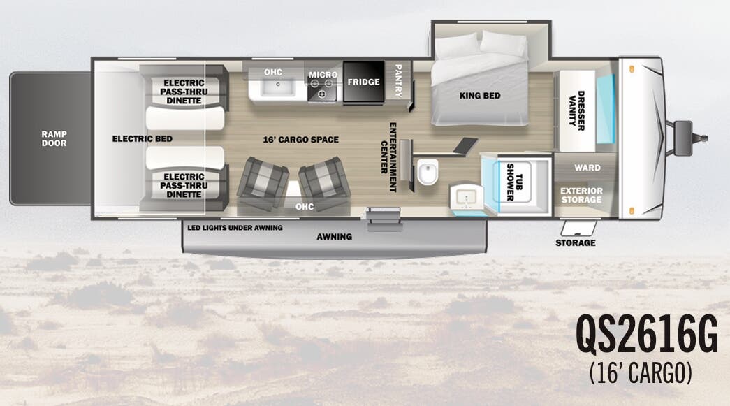 View 2023 Forest River Stealth QS2616G complete specs and manufacturer brochures