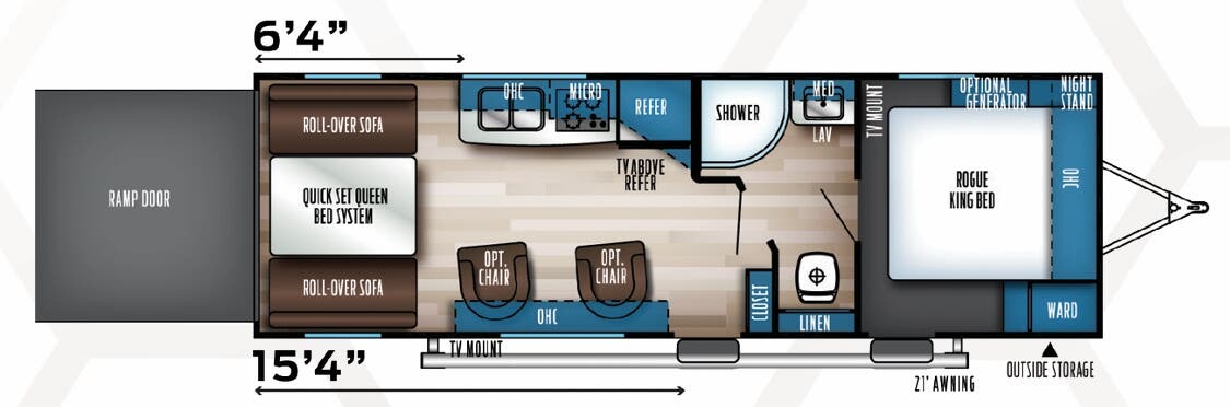 View 2023 Forest River Vengeance Rogue 25V complete specs and manufacturer brochures