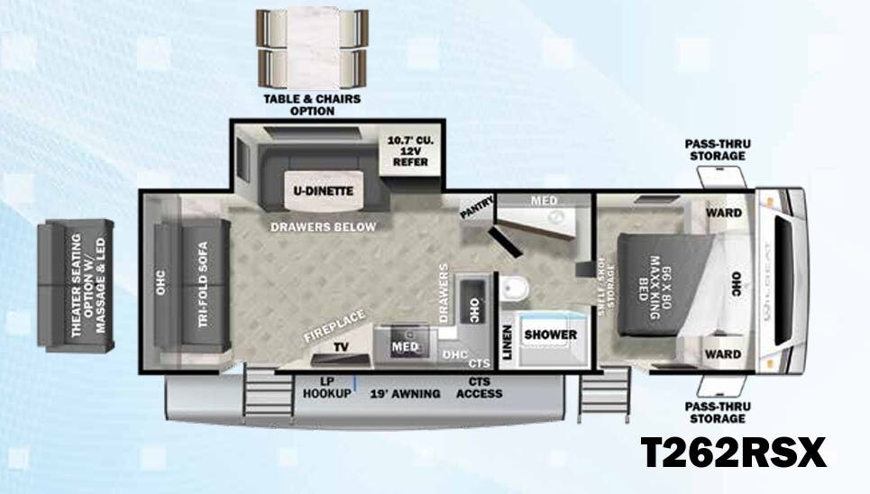View 2023 Forest River Wildcat Maxx 262RSX complete specs and manufacturer brochures
