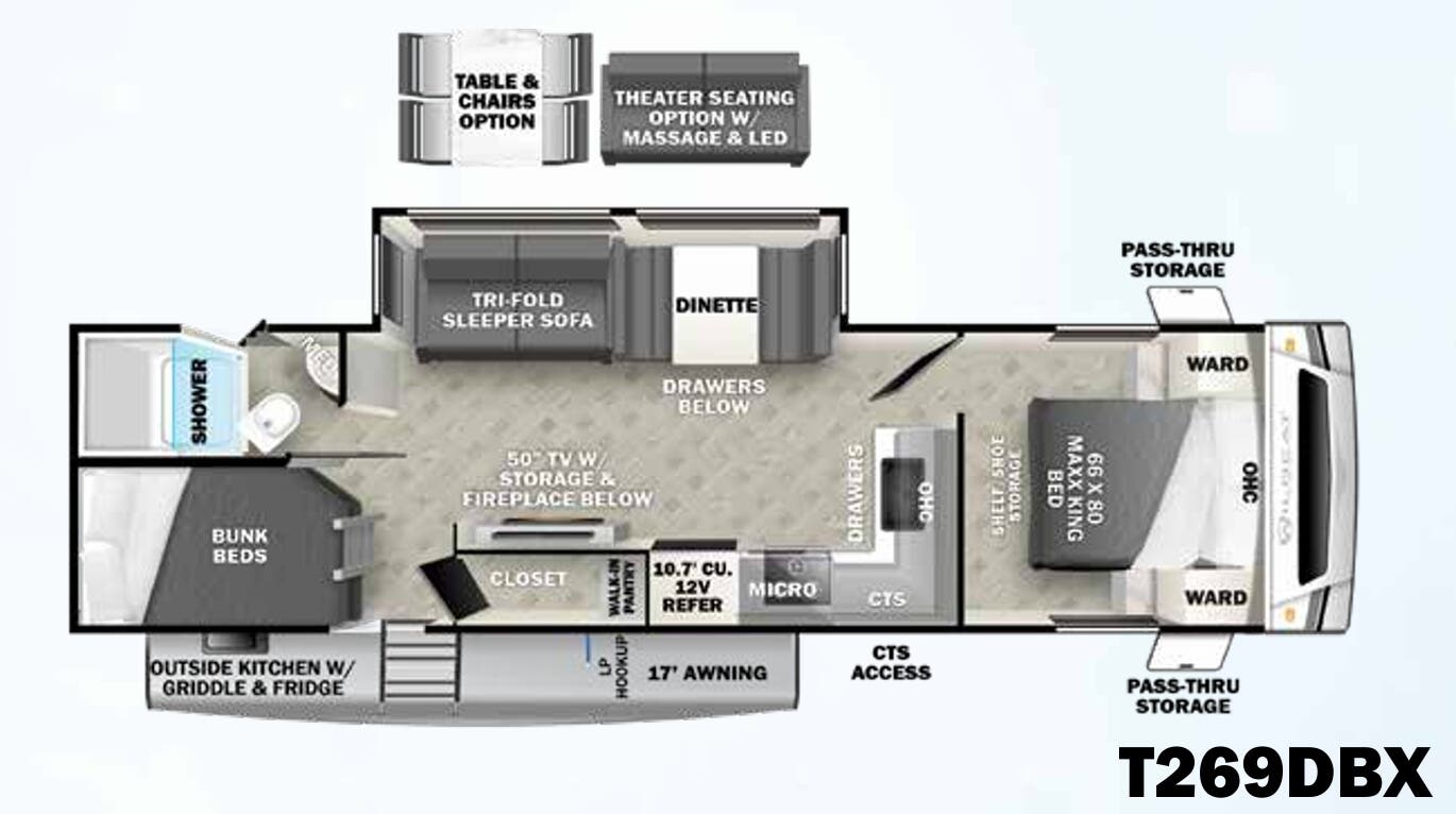 View 2023 Forest River Wildcat Maxx 269DBX complete specs and manufacturer brochures