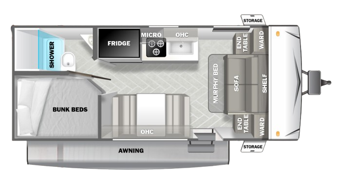 View 2023 Forest River Wildwood 178DB complete specs and manufacturer brochures