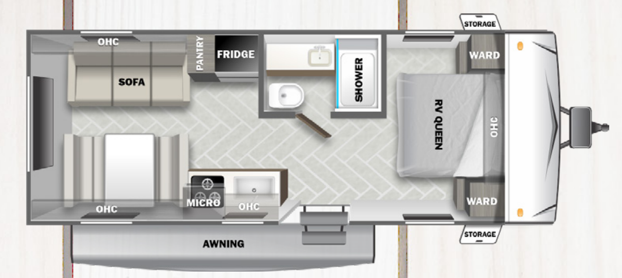 View 2023 Forest River Wildwood 208RD complete specs and manufacturer brochures
