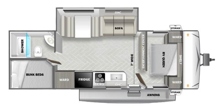 View 2023 Forest River Wildwood 267SS complete specs and manufacturer brochures