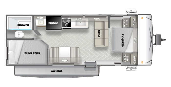 View 2023 Forest River Wildwood 268BH complete specs and manufacturer brochures