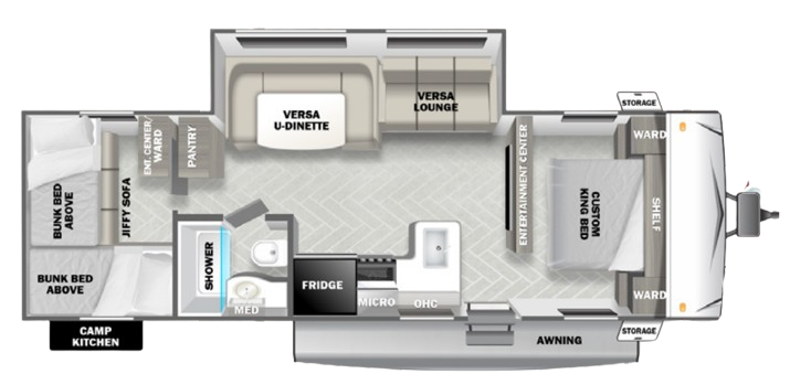 View 2023 Forest River Wildwood 273QBXL complete specs and manufacturer brochures