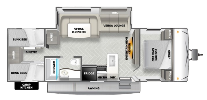 View 2023 Forest River Wildwood 30QBSS complete specs and manufacturer brochures