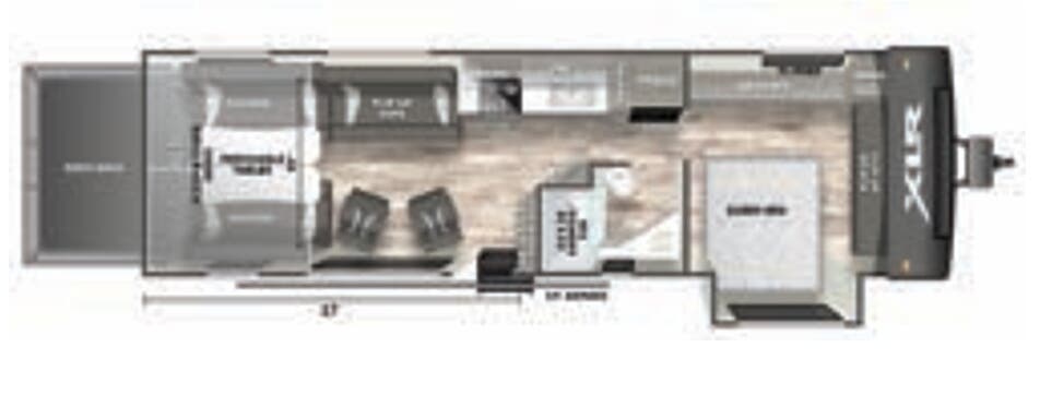 View 2023 Forest River XLR Hyperlite 3517 complete specs and manufacturer brochures