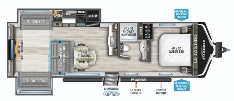 View 2023 Grand Design Imagine 3100RD complete specs and manufacturer brochures