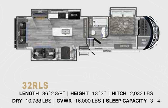 View 2023 Heartland ElkRidge 32RLS complete specs and manufacturer brochures