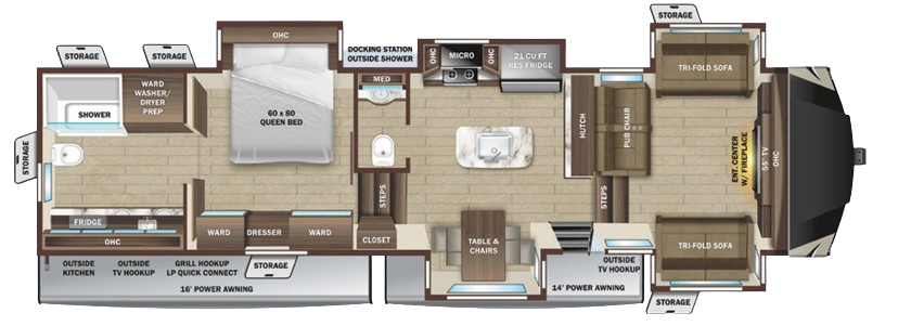 View 2023 Highland Ridge Mesa Ridge 373RBS complete specs and manufacturer brochures