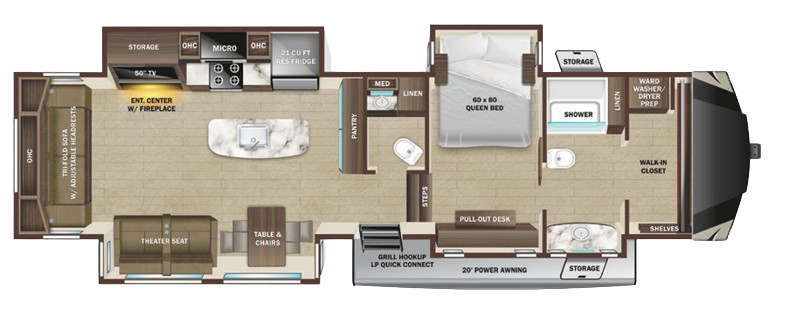 View 2023 Highland Ridge Mesa Ridge 379FBS complete specs and manufacturer brochures