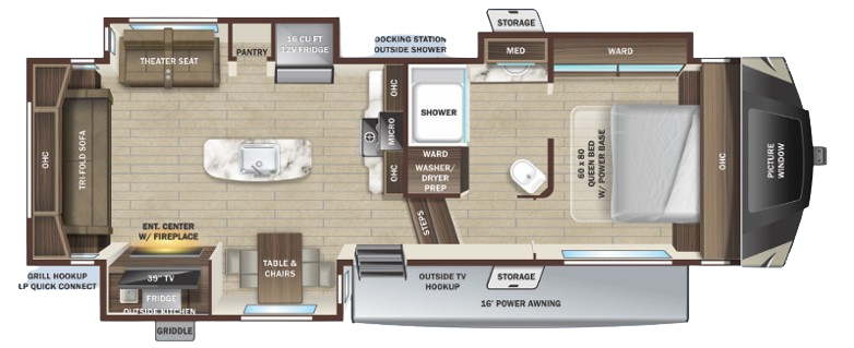 View 2023 Highland Ridge Mesa Ridge XLT 264RLS complete specs and manufacturer brochures