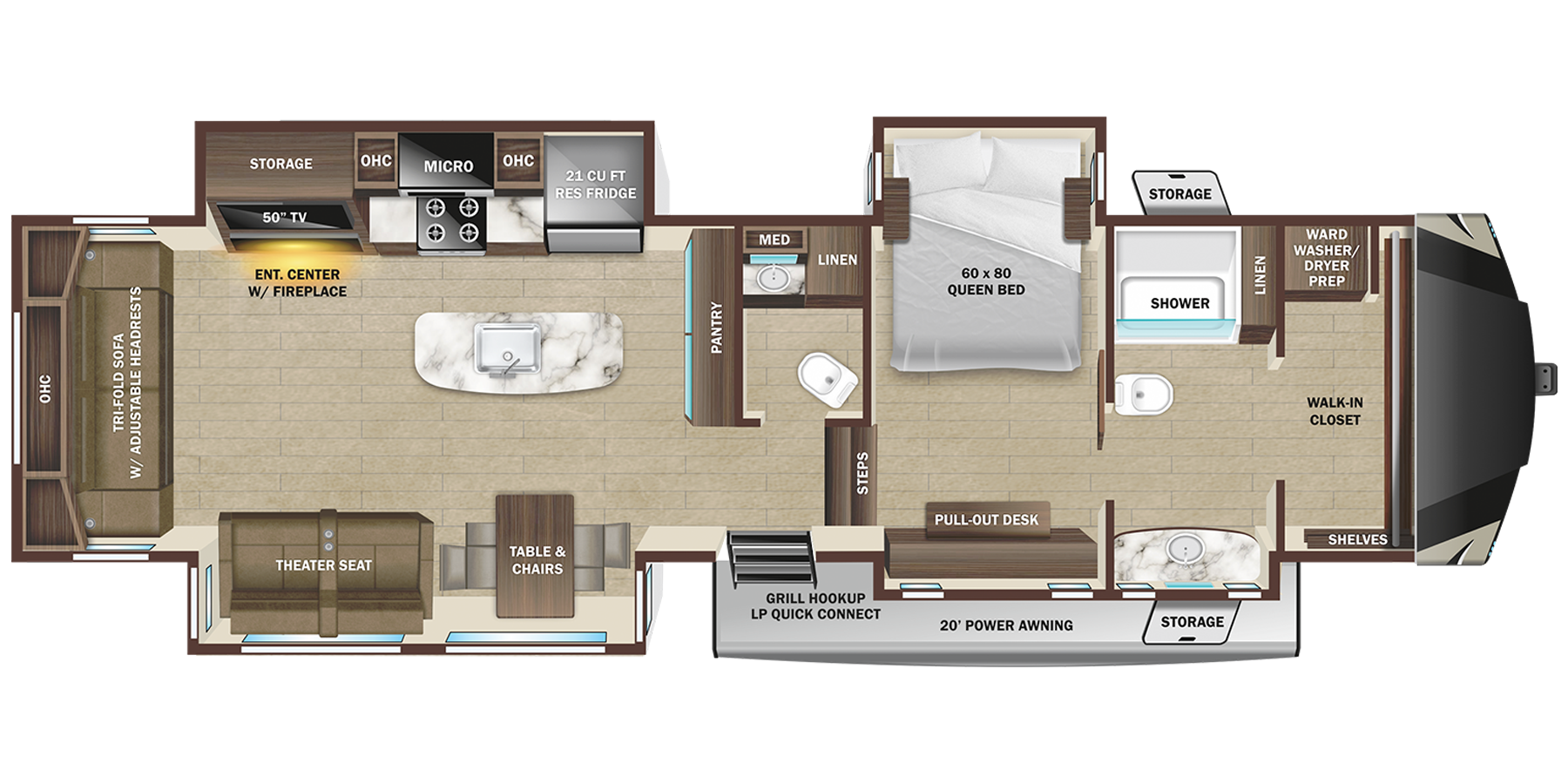 View 2023 Highland Ridge Silverstar 379FBS complete specs and manufacturer brochures