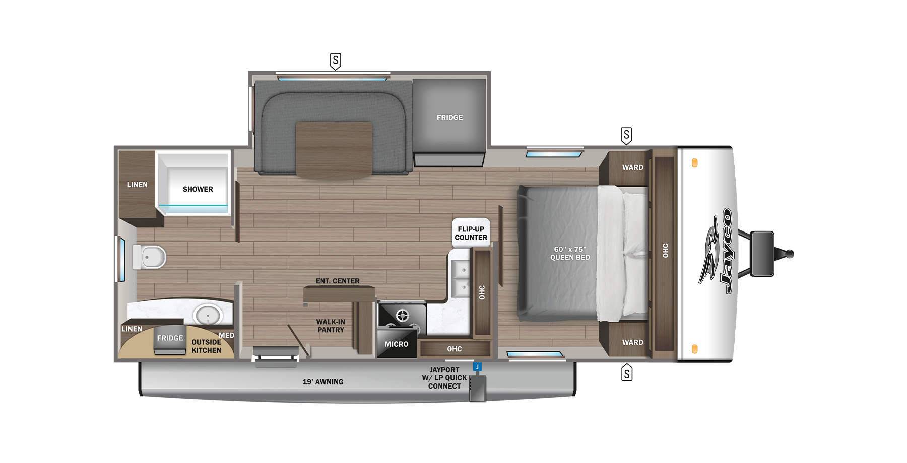 View 2023 Jayco Jay Feather 22RB complete specs and manufacturer brochures