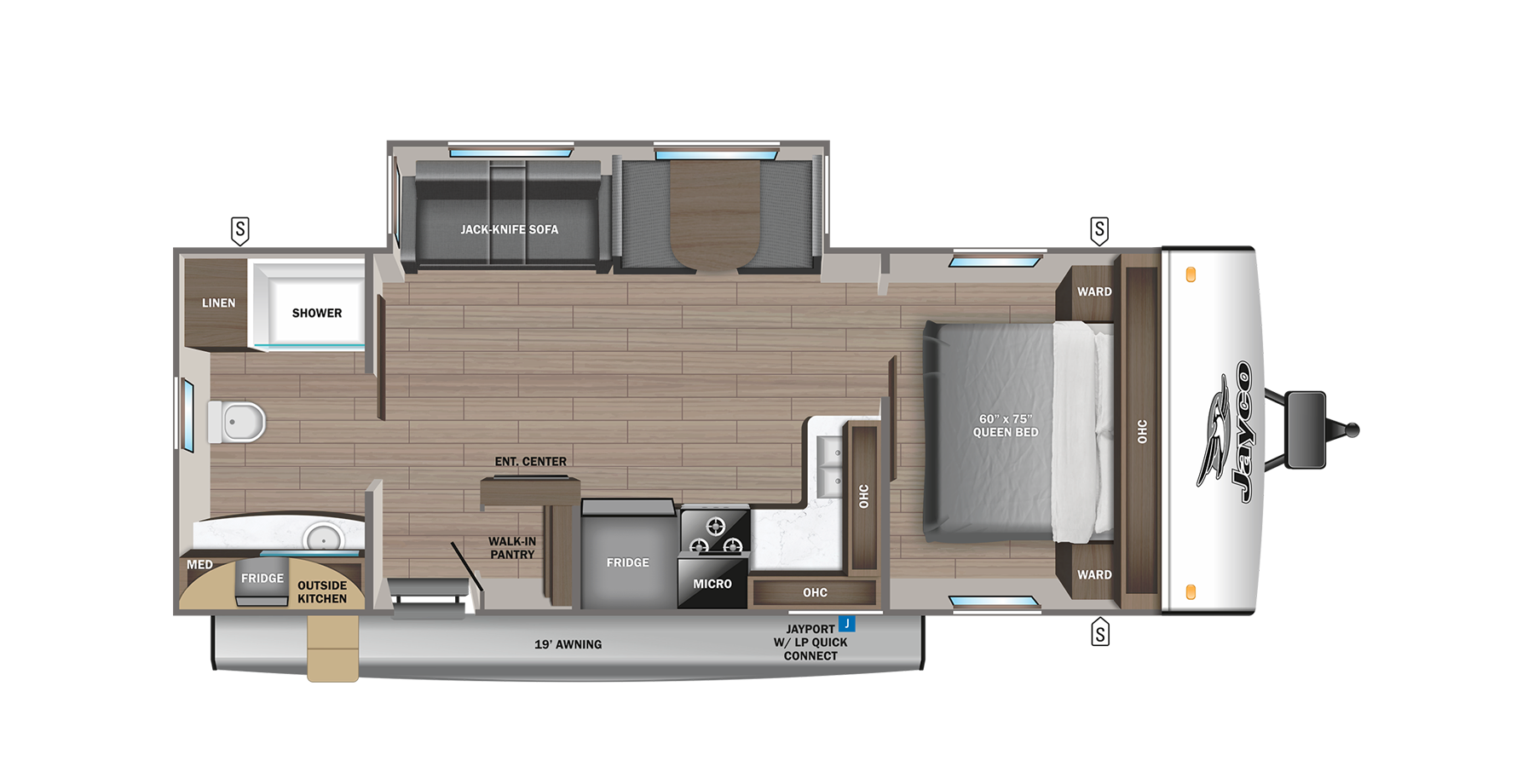 View 2023 Jayco Jay Feather 25RB complete specs and manufacturer brochures