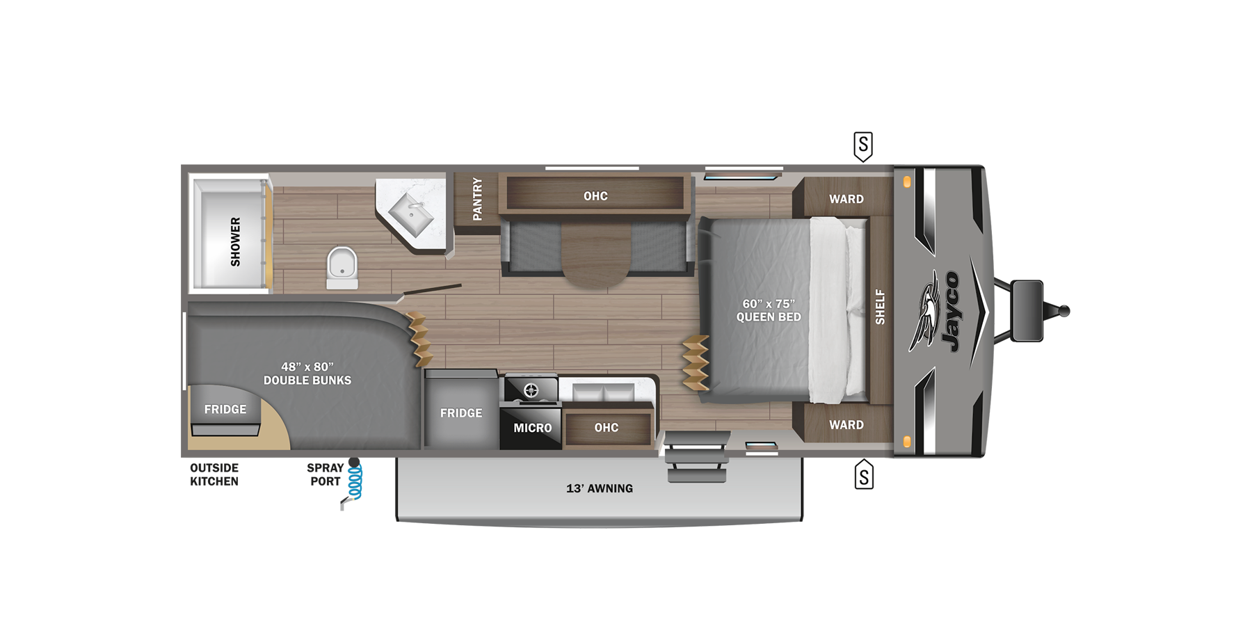 View 2023 Jayco Jay Flight 224BH complete specs and manufacturer brochures