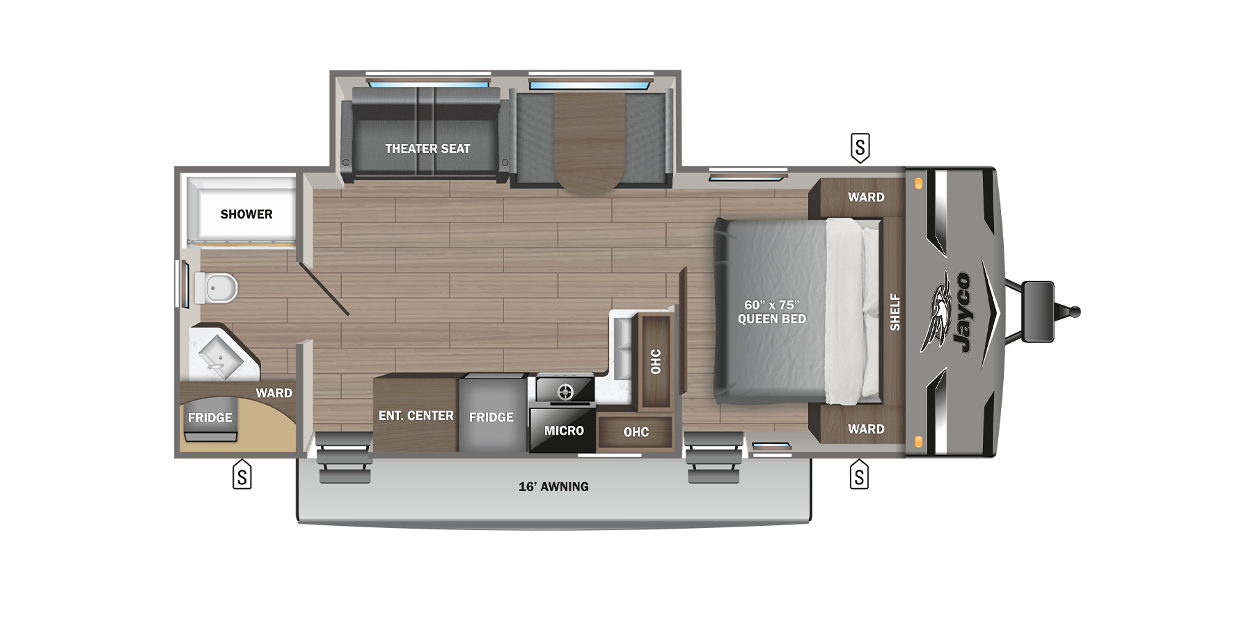 View 2023 Jayco Jay Flight 263RBS complete specs and manufacturer brochures