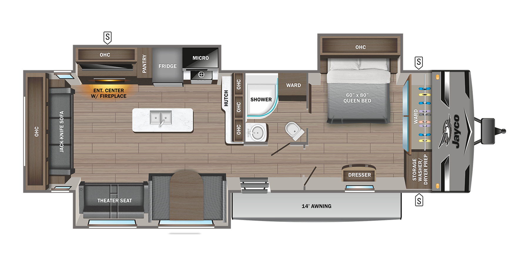 View 2023 Jayco Jay Flight 334RTS complete specs and manufacturer brochures