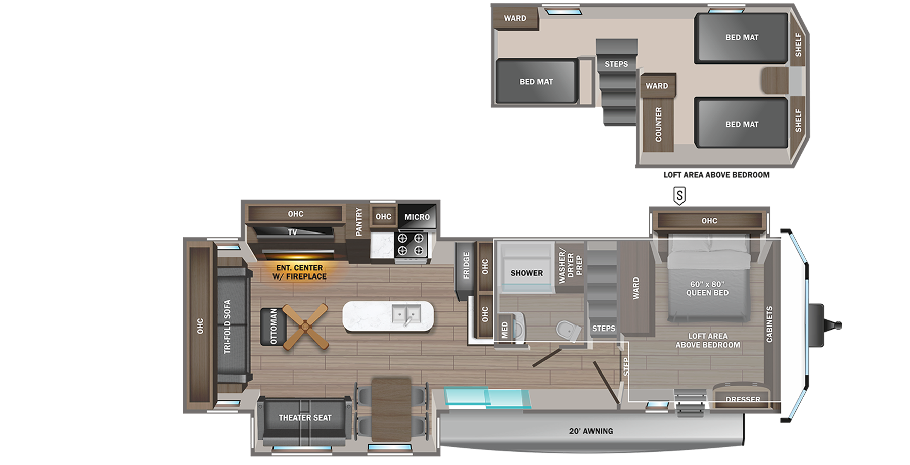 View 2023 Jayco Jay Flight Bungalow 40DLFT complete specs and manufacturer brochures