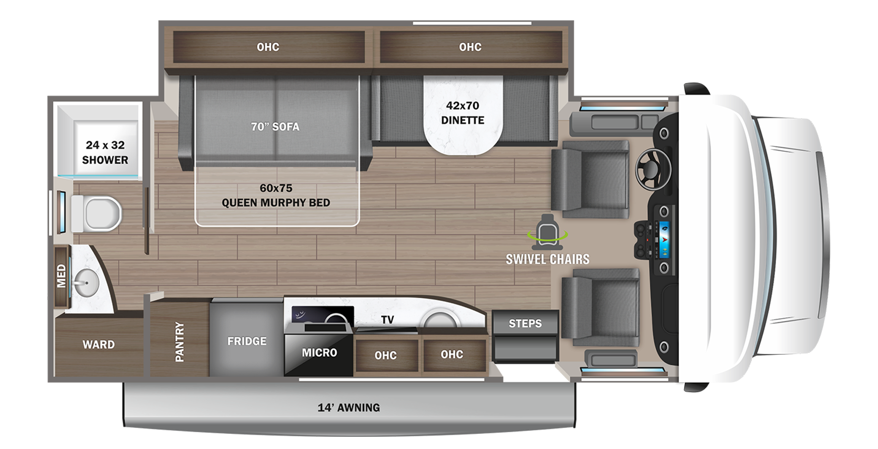 View 2023 Jayco Melbourne 24R complete specs and manufacturer brochures