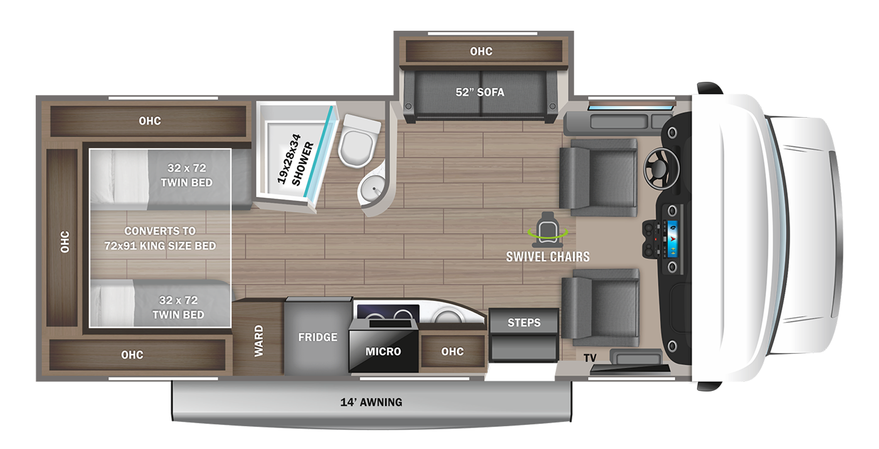 View 2023 Jayco Melbourne 24T complete specs and manufacturer brochures