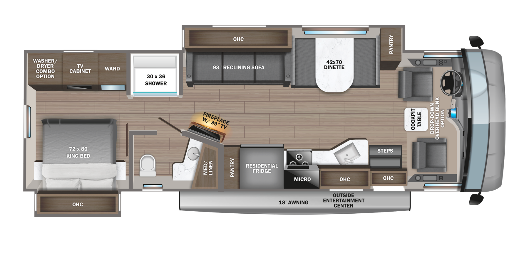 View 2023 Jayco Precept 34B complete specs and manufacturer brochures
