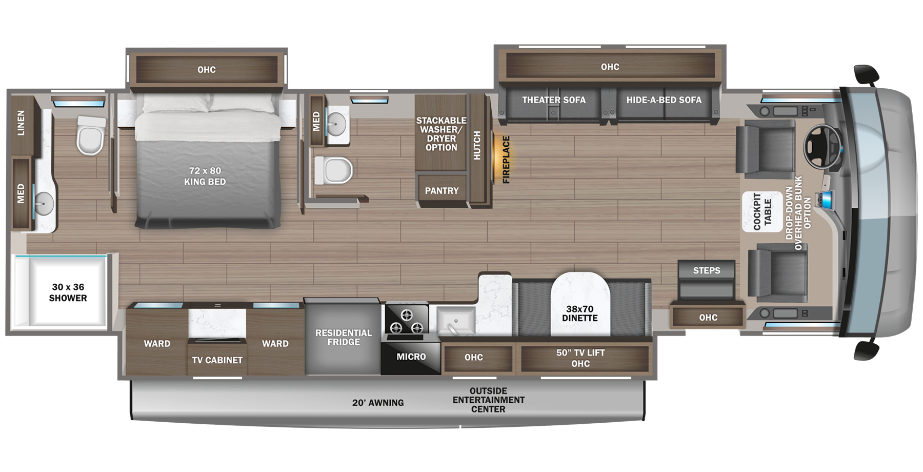 View 2023 Jayco Precept 36C complete specs and manufacturer brochures