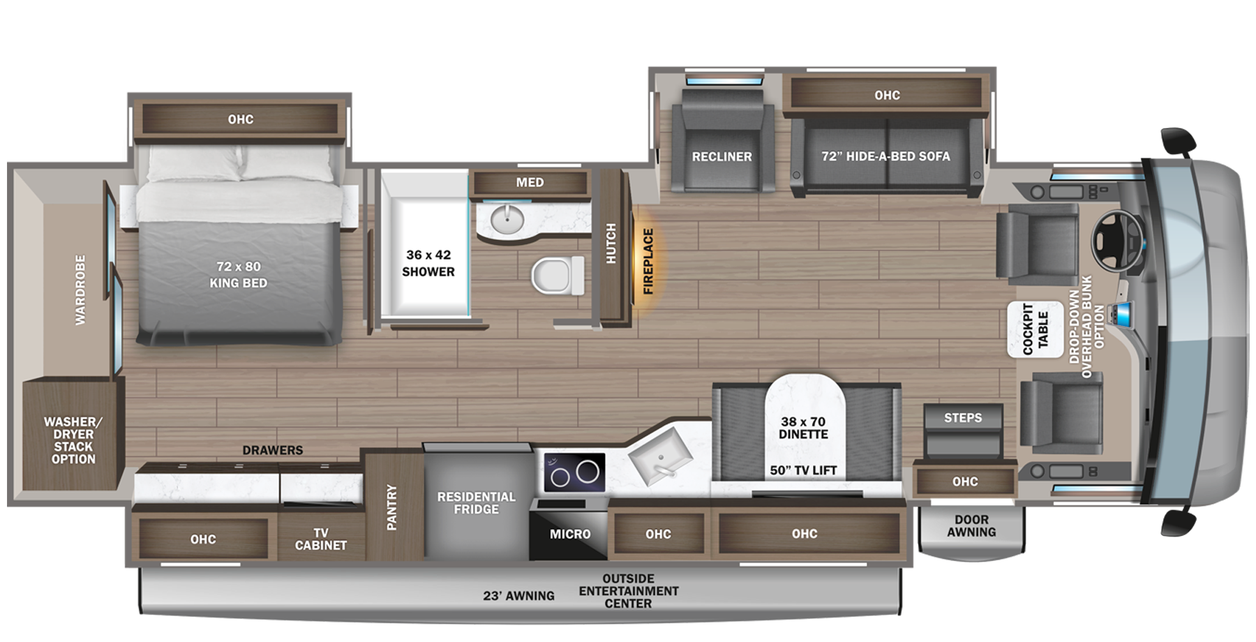 View 2023 Jayco Precept Prestige 36H complete specs and manufacturer brochures