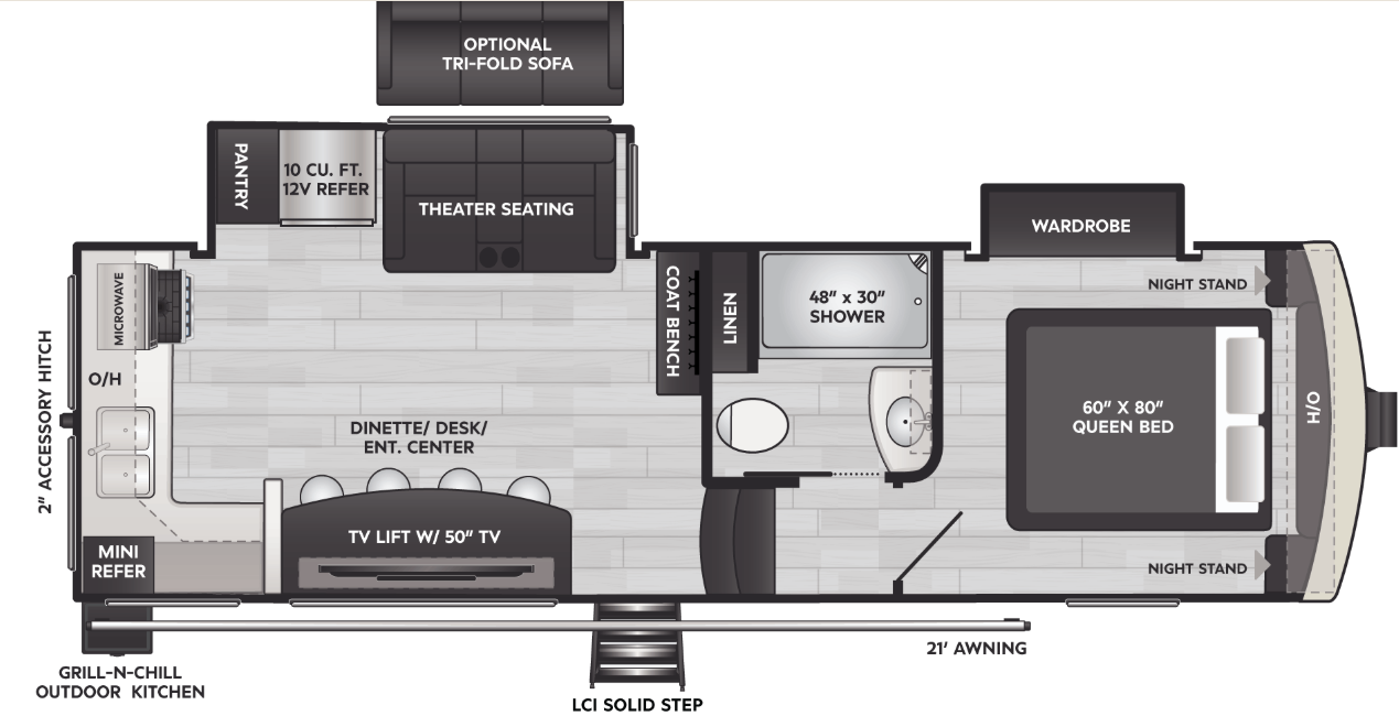 View 2023 Keystone Arcadia Super Lite 246SLRK complete specs and manufacturer brochures