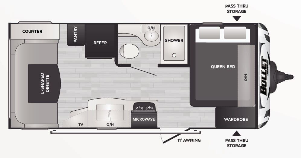 View 2023 Keystone Bullet Crossfire 1900RD complete specs and manufacturer brochures