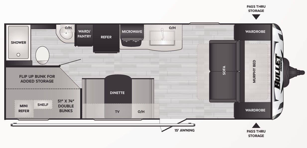 View 2023 Keystone Bullet Crossfire 2200BH complete specs and manufacturer brochures
