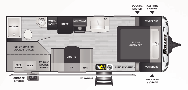 View 2023 Keystone Bullet Premium 211BHSWE complete specs and manufacturer brochures