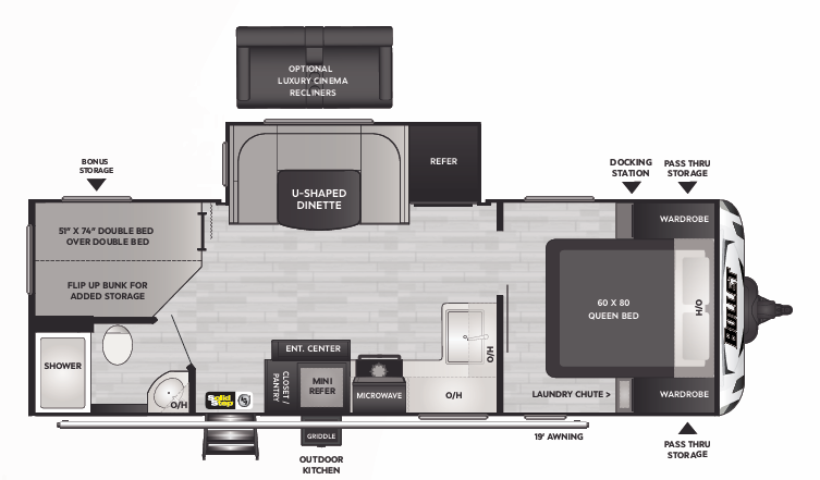View 2023 Keystone Bullet Premium 250BHSWE complete specs and manufacturer brochures
