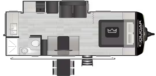 View 2023 Keystone Cougar Half-Ton 22MLSWE complete specs and manufacturer brochures