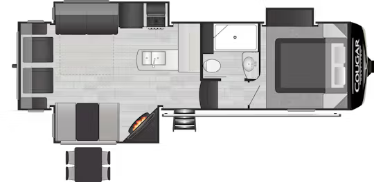 View 2023 Keystone Cougar Half-Ton 27SGS complete specs and manufacturer brochures