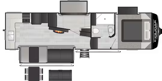 View 2023 Keystone Cougar Half-Ton 29MBS complete specs and manufacturer brochures