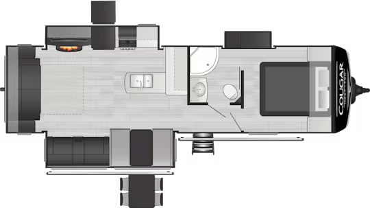View 2023 Keystone Cougar Half-Ton 29RLSWE complete specs and manufacturer brochures
