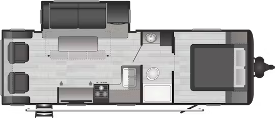 View 2023 Keystone Hideout Cottage 253RL complete specs and manufacturer brochures