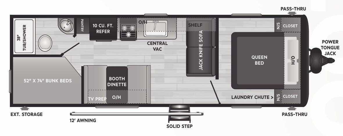 View 2023 Keystone Hideout Cottage 25BHN complete specs and manufacturer brochures