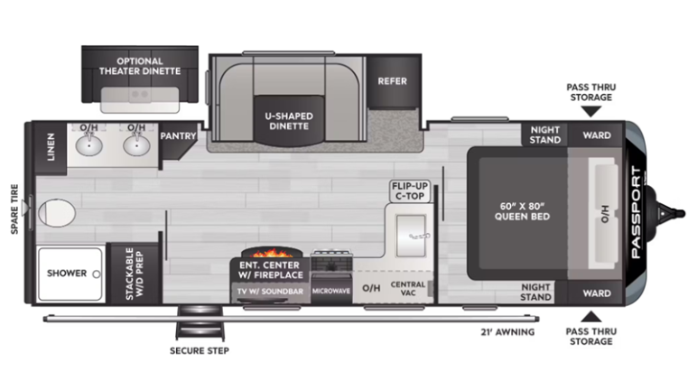 View 2023 Keystone Passport 2400RB complete specs and manufacturer brochures
