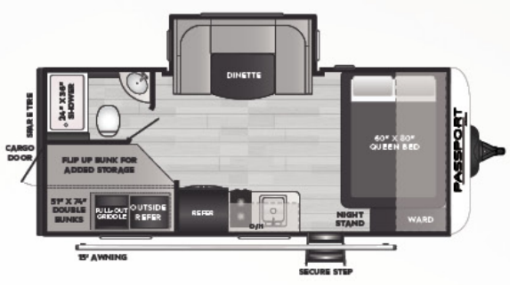 View 2023 Keystone Passport Solo 18BH complete specs and manufacturer brochures