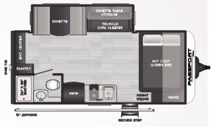 View 2023 Keystone Passport Solo 18RB complete specs and manufacturer brochures