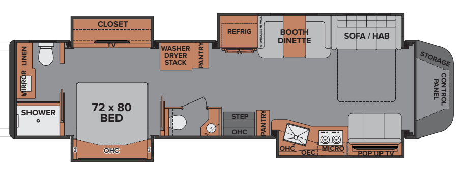 View 2023 Renegade RV Ikon i4534RX complete specs and manufacturer brochures