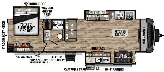 View 2023 Venture RV SportTrek Touring Edition STT333VFK complete specs and manufacturer brochures