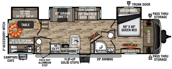 View 2023 Venture RV SportTrek Touring Edition STT343VBH complete specs and manufacturer brochures